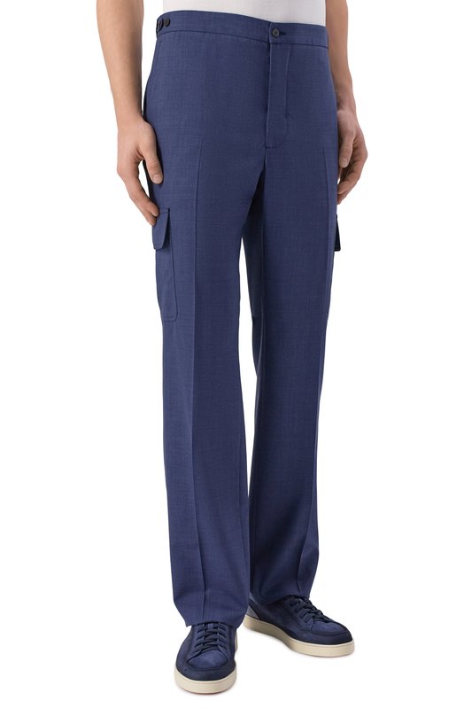 Шерстяные брюки-карго MVST M26.CSM.T412/751 Синий  M26.CSM.T412/751 Фото 3