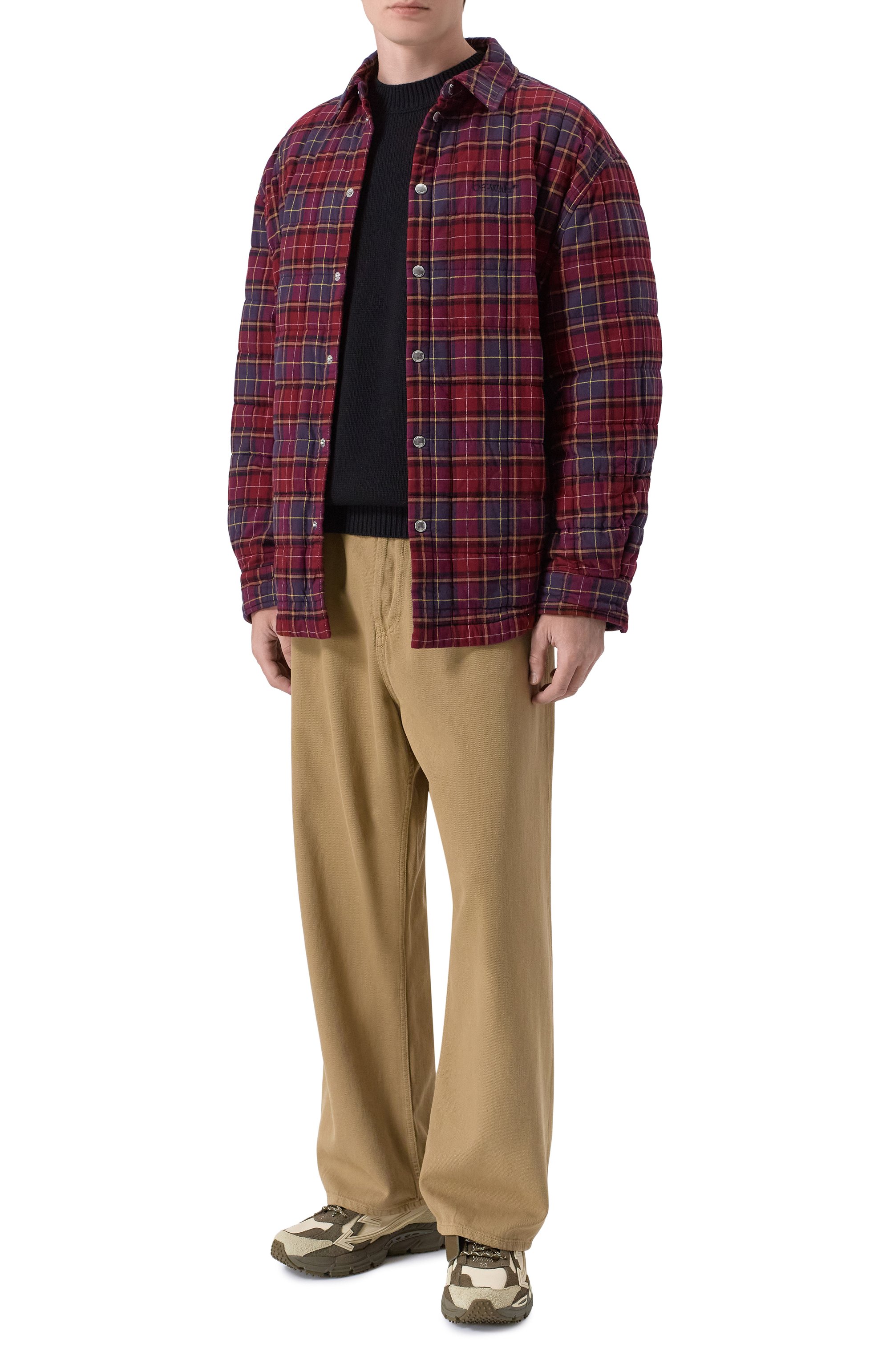 Утепленная куртка-рубашка OFF-WHITE, арт. 0MES01AF25FAB002, фото 2