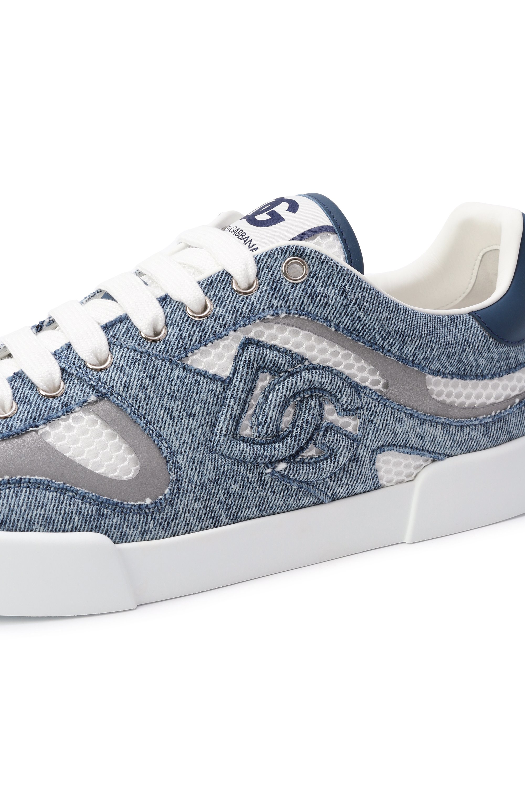 Текстильные кеды strobel portofino light DOLCE & GABBANA голубого цвета по цене 92400 руб., арт. CS2305/A6D74, фото 7 Текстильные кеды strobel portofino light DOLCE & GABBANA, арт. CS2305/A6D74, фото 7