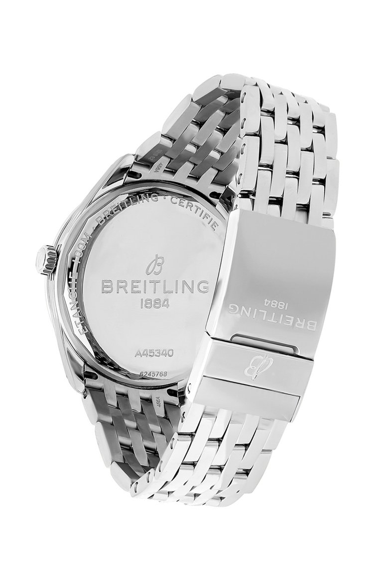 Мужские часы premier automatic day & date 40 BREITLING бесцветного цвета, арт. A45340241B1A1 | Фото 3 (Механизм: Автомат; Материал корпуса: Сталь; Региональные ограничения белый список (Axapta Mercury): Не проставлено; Цвет циферблата: Чёрный; Нос: Не проставлено; Ограничения доставки: m-style)