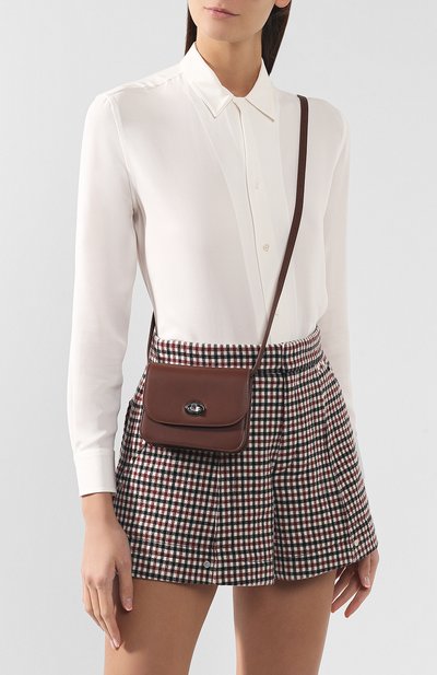 Поясная сумка flap pouch LORO PIANA коричневого цвета по цене 119500 руб., арт. FAI7095, фото 5 Поясная сумка flap pouch LORO PIANA, арт. FAI7095, фото 5