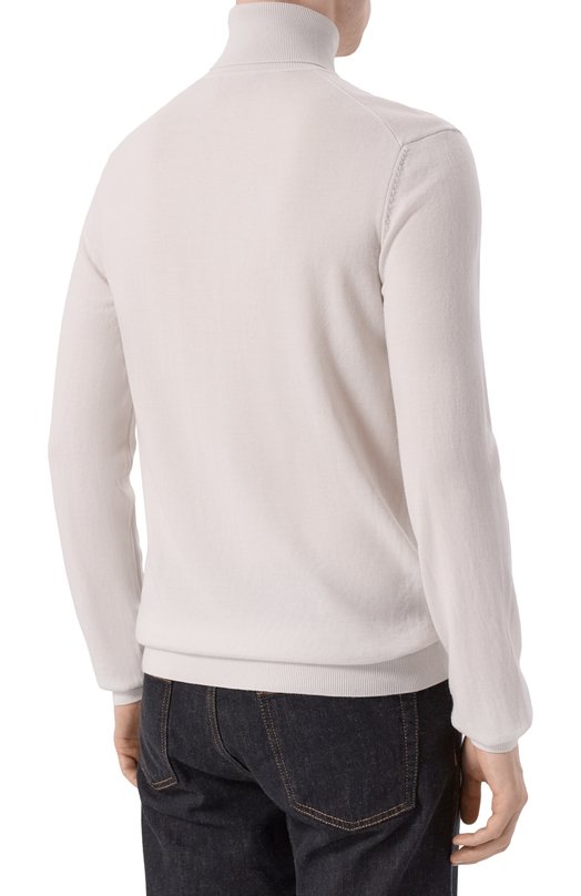 Шерстяная водолазка HUGO 50474174 Серый  50474174 Фото 4