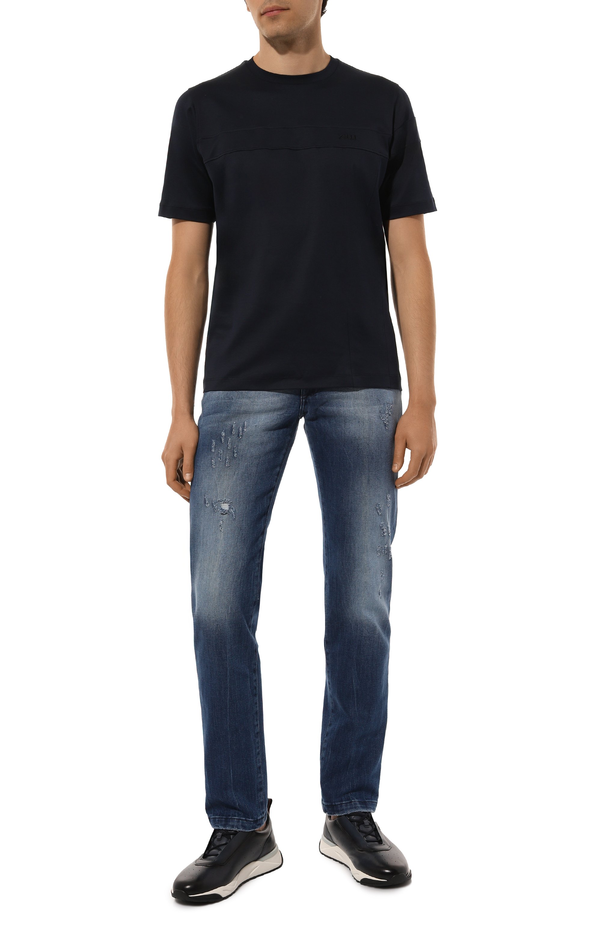 Хлопковая футболка ZILLI, арт. TSR001M0110VZI0P0, фото 2