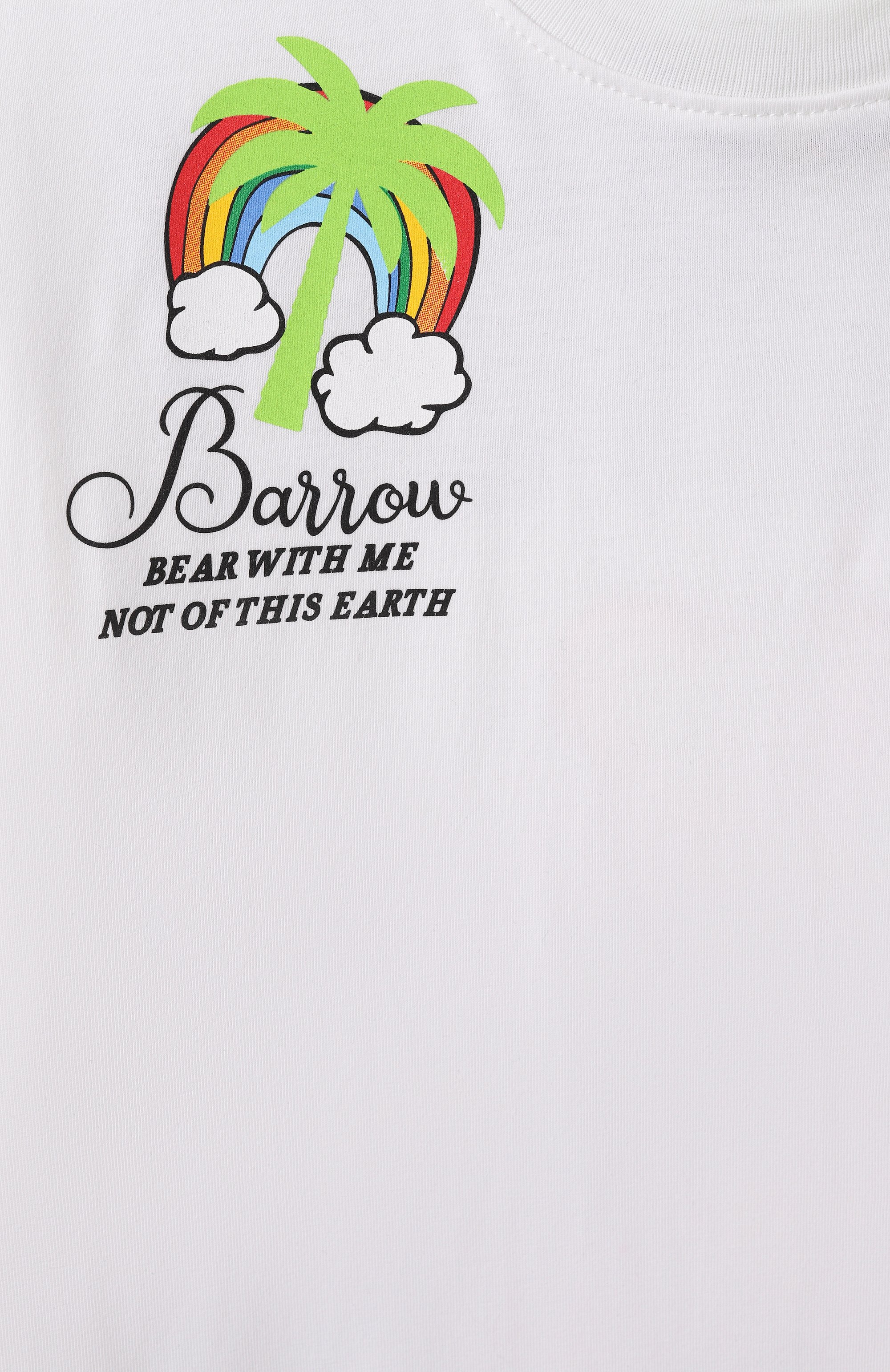 Хлопковая футболка BARROW белого цвета по цене 11400 руб., арт. S5BKJUTH023, фото 3 Хлопковая футболка BARROW, арт. S5BKJUTH023, фото 3