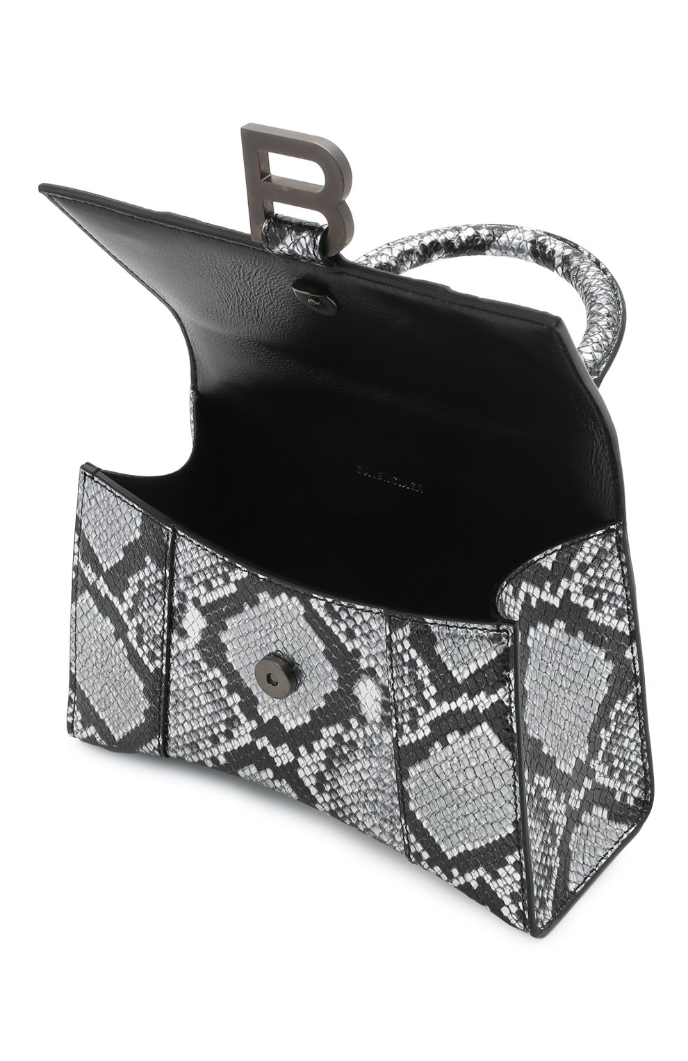 Сумка hourglass xs BALENCIAGA серебряного цвета по цене 199500 руб., арт. 592833/1I035, фото 4 Сумка hourglass xs BALENCIAGA, арт. 592833/1I035, фото 4