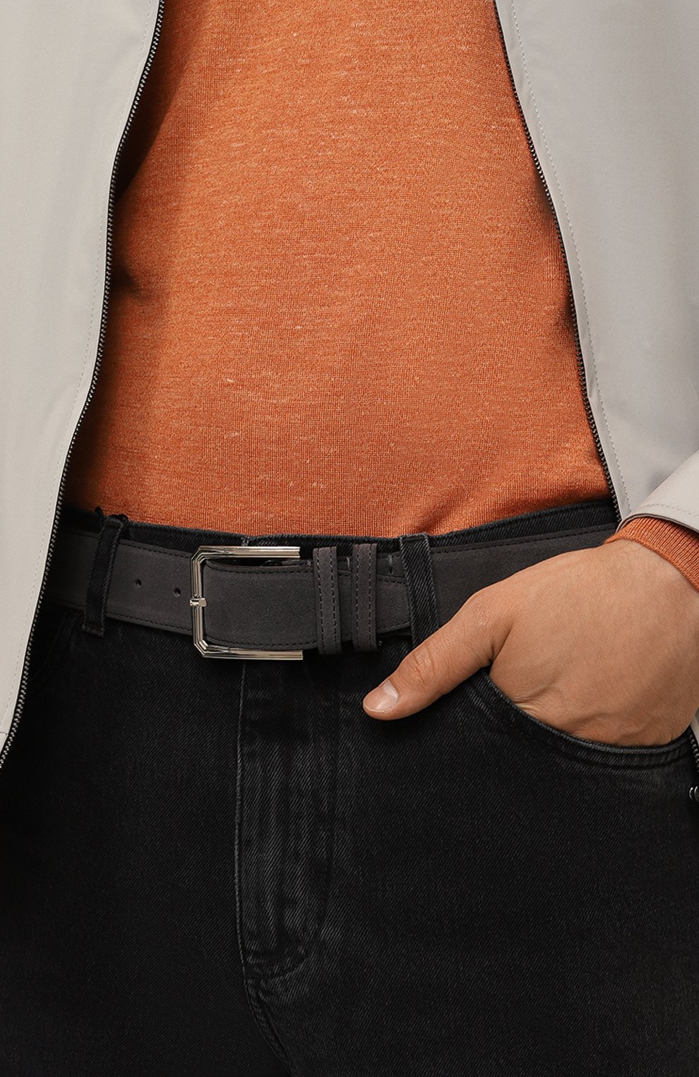 Замшевый ремень KITON, арт. USC23PN0097706, фото 2