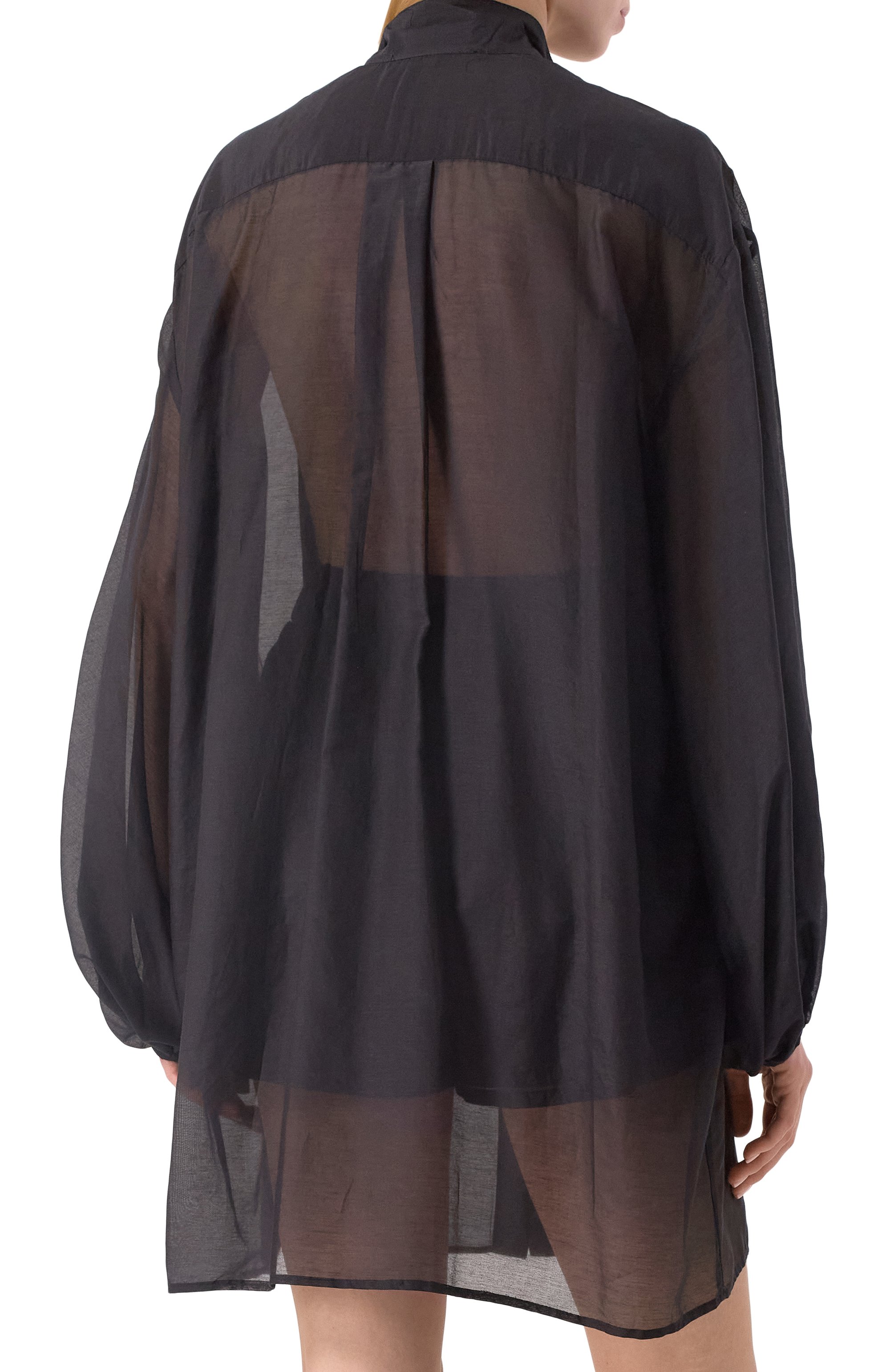 Блузка из хлопка и шелка LILA EUGENIE, арт. 2516, фото 4