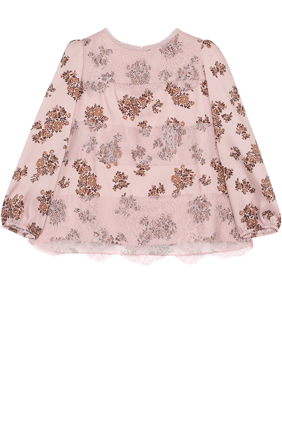 Блуза с принтом и кружевной отделкой ERMANNO SCERVINO, арт. 41 I TS21/4-8, фото 1