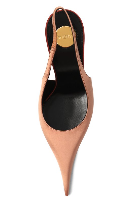 Текстильные туфли Deroche 110 Saint Laurent 859104/9QNAG Бежевый  859104/9QNAG Фото 6