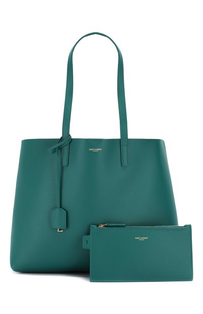 Сумка-тоут shopping large SAINT LAURENT зеленого цвета по цене 192500 руб., арт. 394195/CSV0J, фото 5 Сумка-тоут shopping large SAINT LAURENT, арт. 394195/CSV0J, фото 5