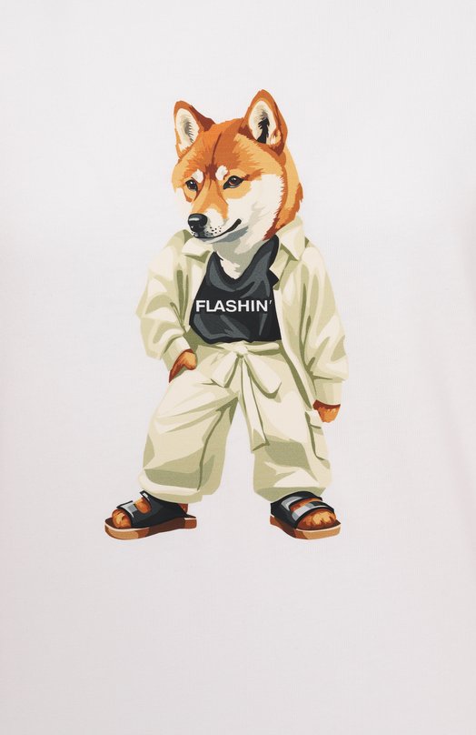 Хлопковая футболка Flashin FS25TBC Белый  FS25TBC Фото 6