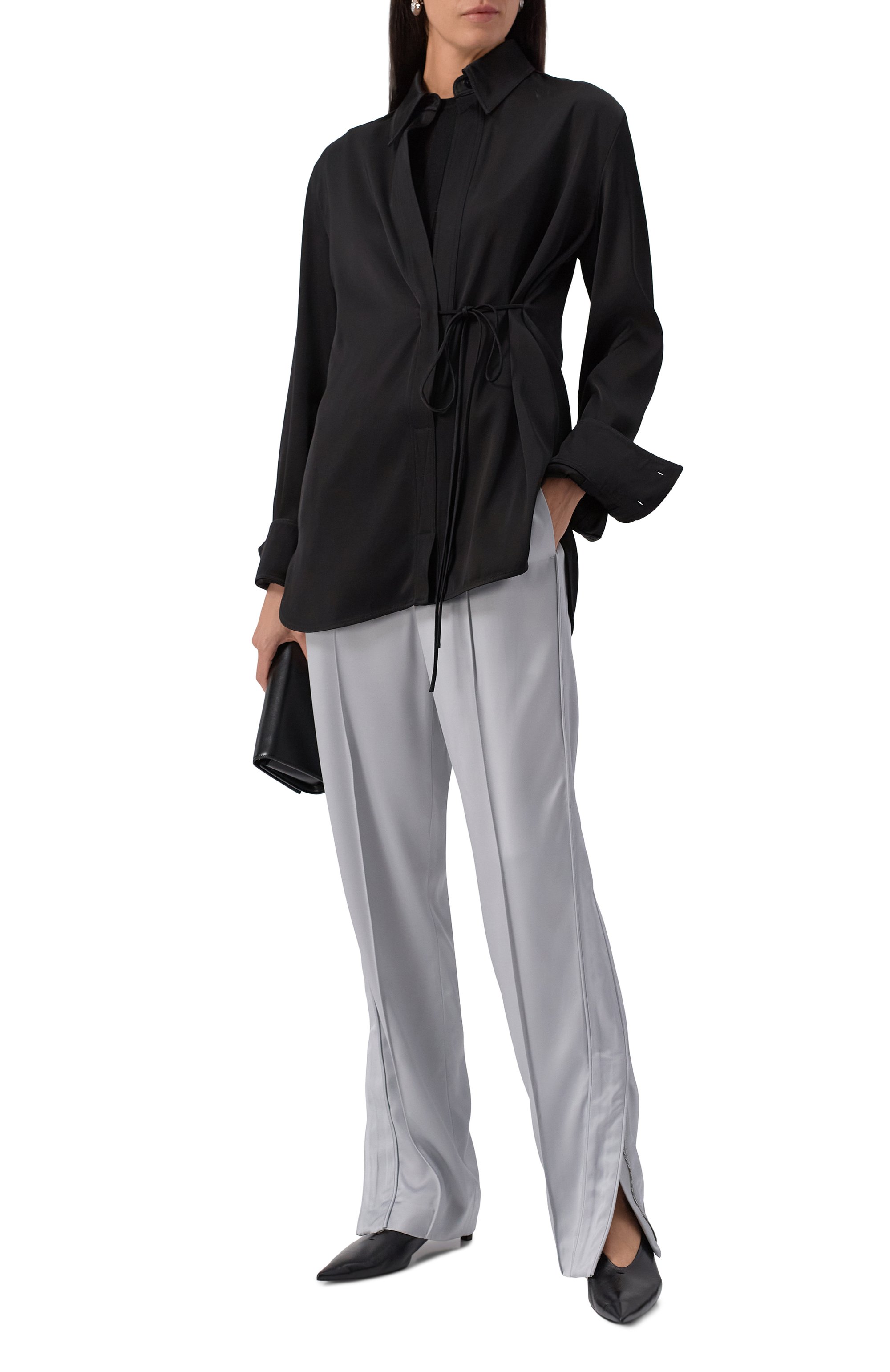 Атласные брюки JIL SANDER, арт. J03KA0309/J65327, фото 2