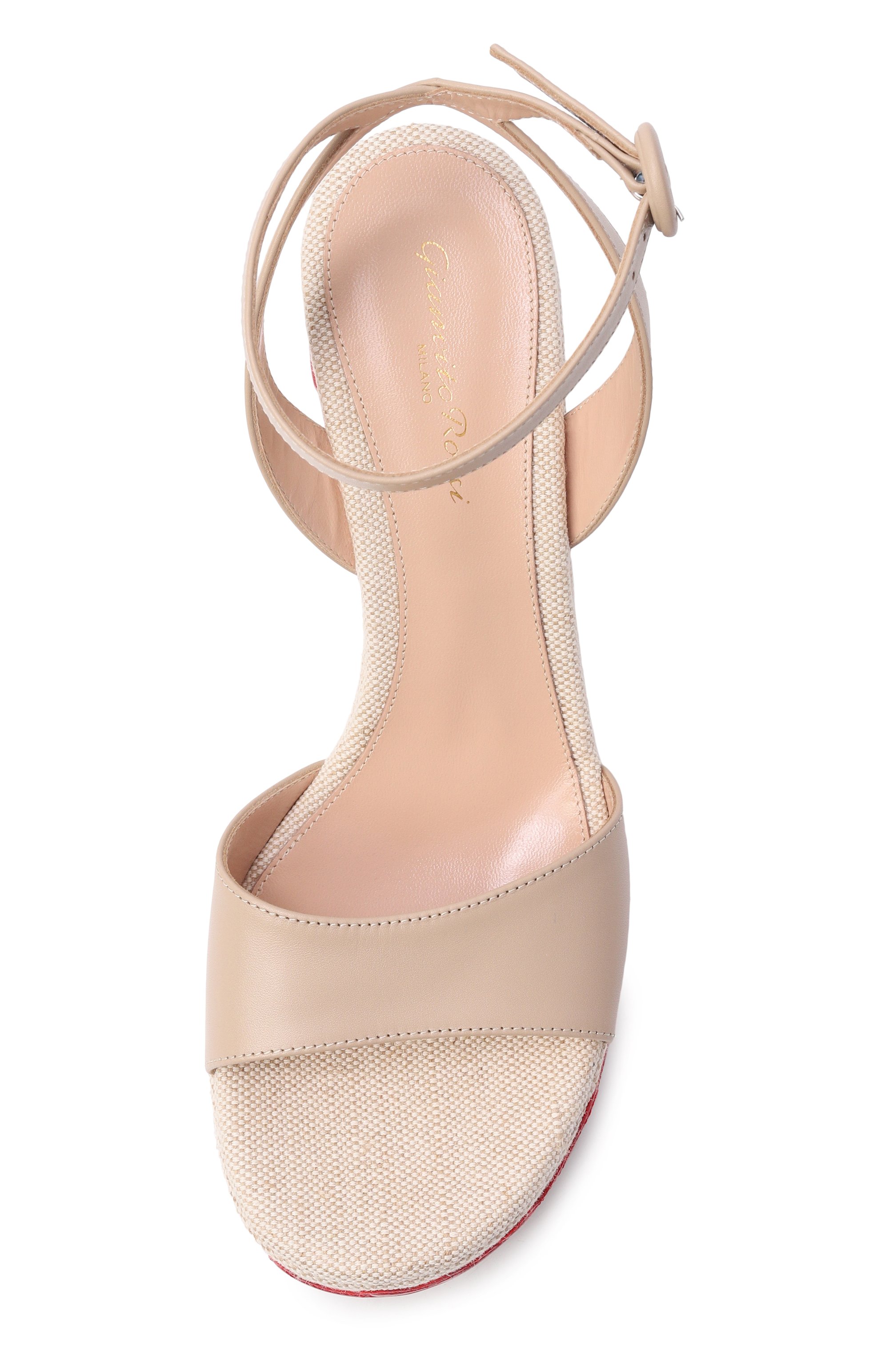 Комбинированные босоножки malia GIANVITO ROSSI, арт. G32650.60RIC.VP2SNAT, фото 6