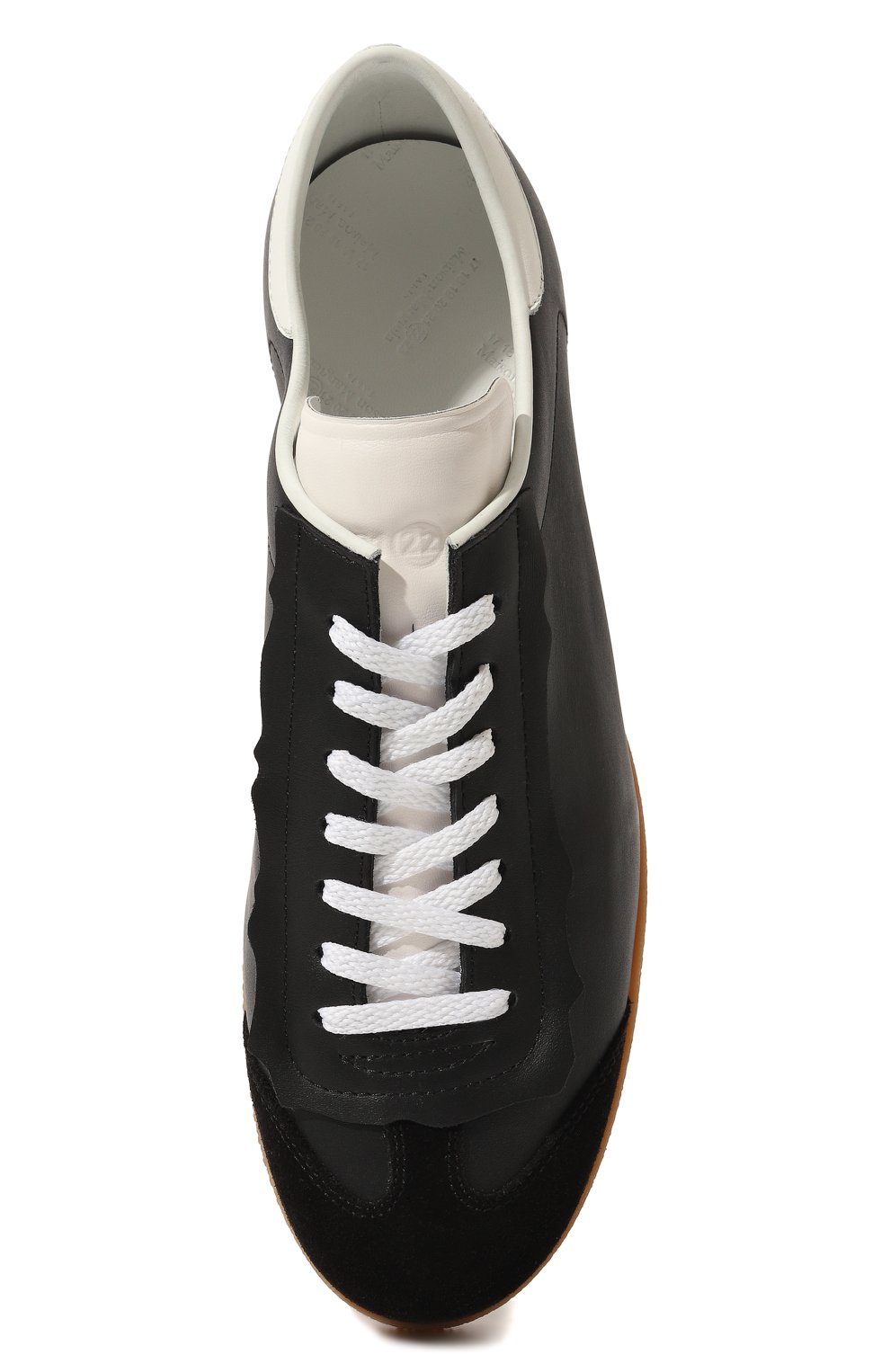 Кожаные кеды feather light MAISON MARGIELA черного цвета по цене 49950 руб., арт. S57WS0465/P4308, фото 6 Кожаные кеды feather light MAISON MARGIELA, арт. S57WS0465/P4308, фото 6