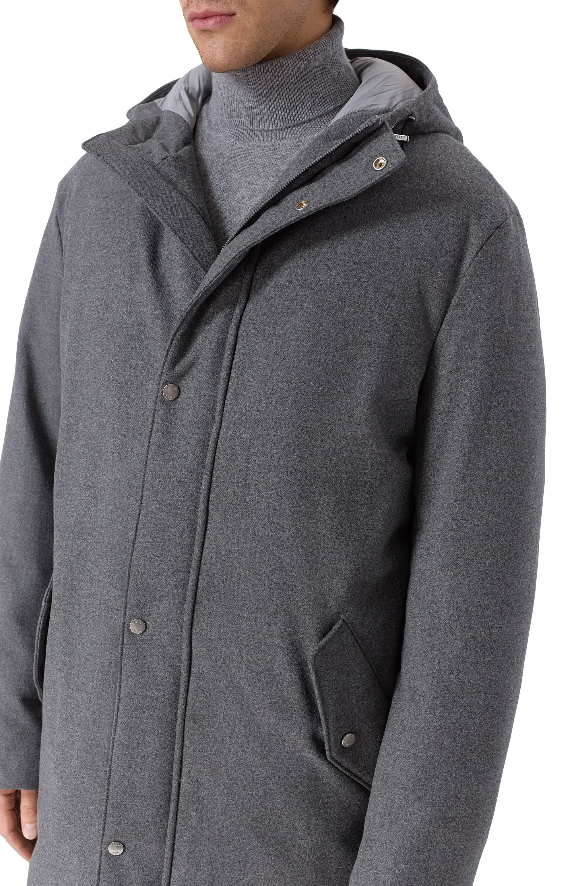 Утепленное пальто BOSS, арт. 50550790, фото 5