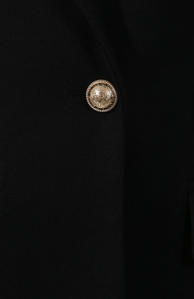 Шерстяное пальто BALMAIN черного цвета по цене 358000 руб., арт. SF18541/W031, фото 5 Шерстяное пальто BALMAIN, арт. SF18541/W031, фото 5