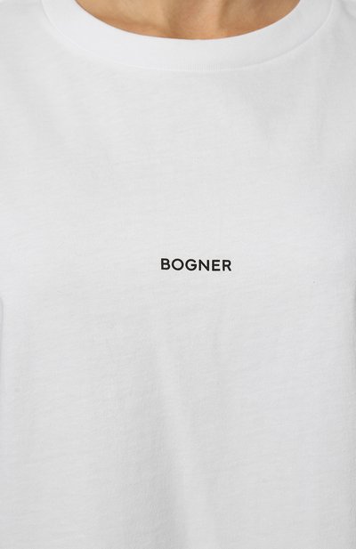 Хлопковая футболка BOGNER белого цвета по цене 13200 руб., арт. 56587353, фото 5 Хлопковая футболка BOGNER, арт. 56587353, фото 5