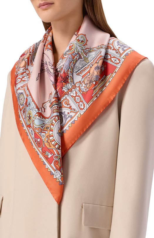 Шелковый платок Corallina Radical Chic 443832.07.02DP Оранжевый  443832.07.02DP Фото 2