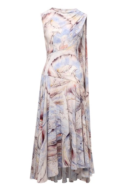Женское шелковое платье ALEXANDER MCQUEEN, арт. 687993/QCAEV