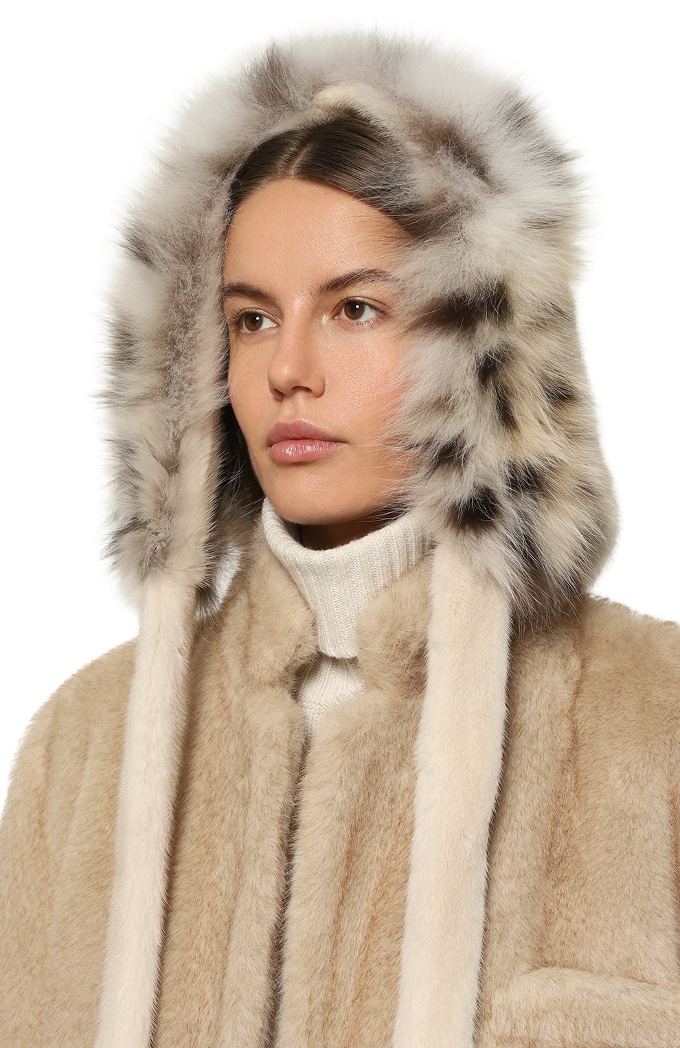 Меховая косынка лэни из норки и рыси FURLAND, арт. 0160816110001600000, фото 2