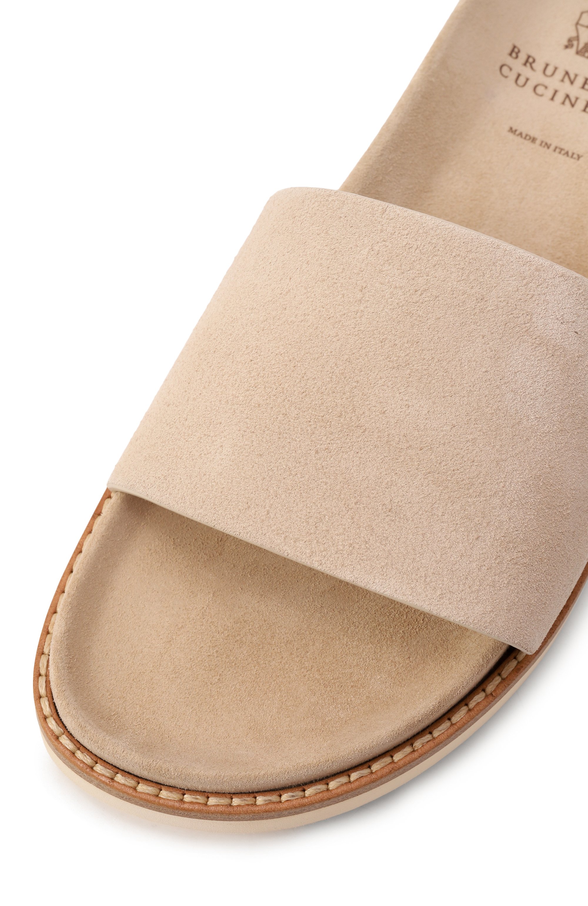 Замшевые шлепанцы BRUNELLO CUCINELLI, арт. MZUSILY236, фото 7