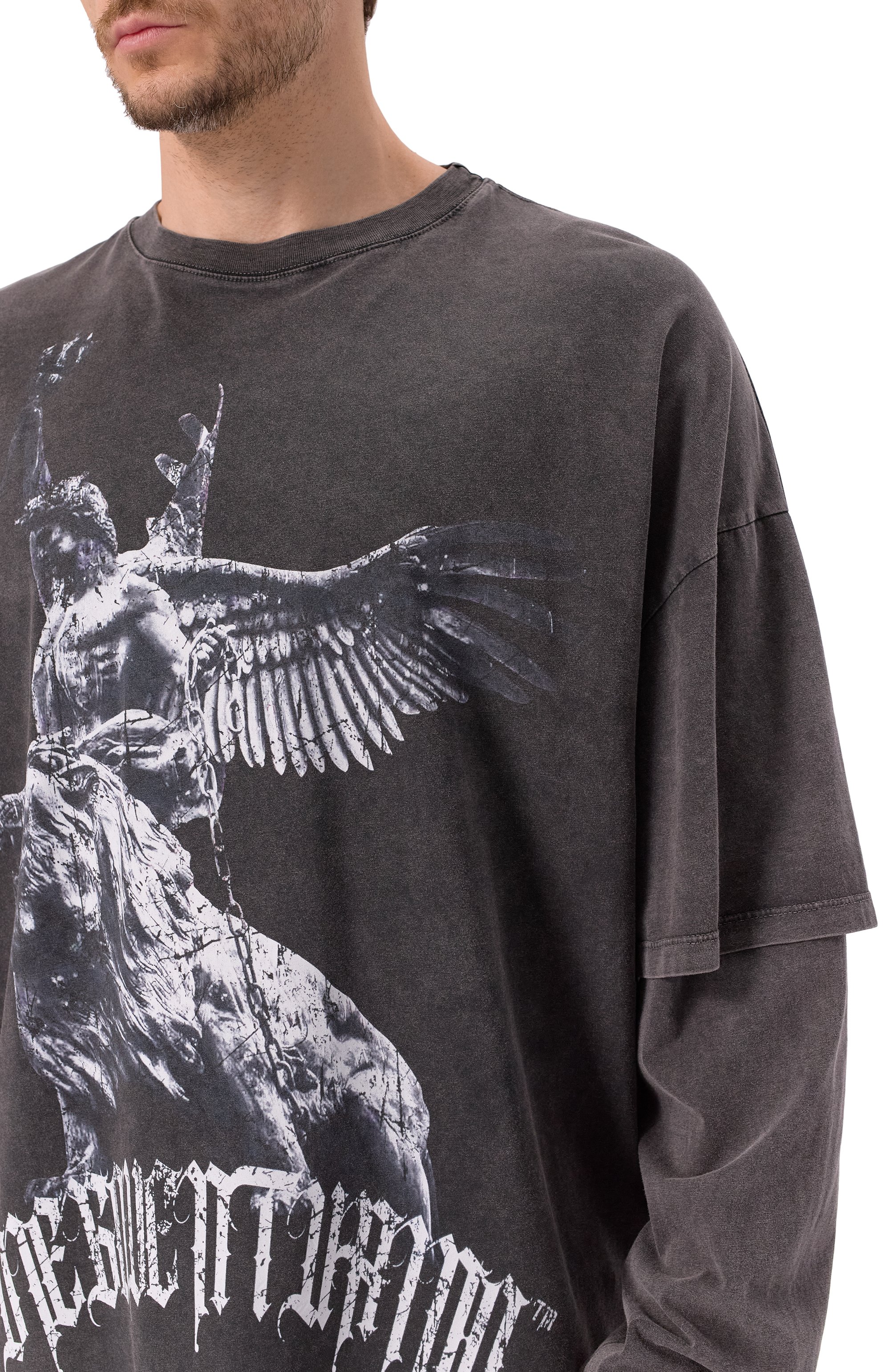 Хлопковый лонгслив DIEGO VENTURINO, арт. DVTSMLCD00, фото 5