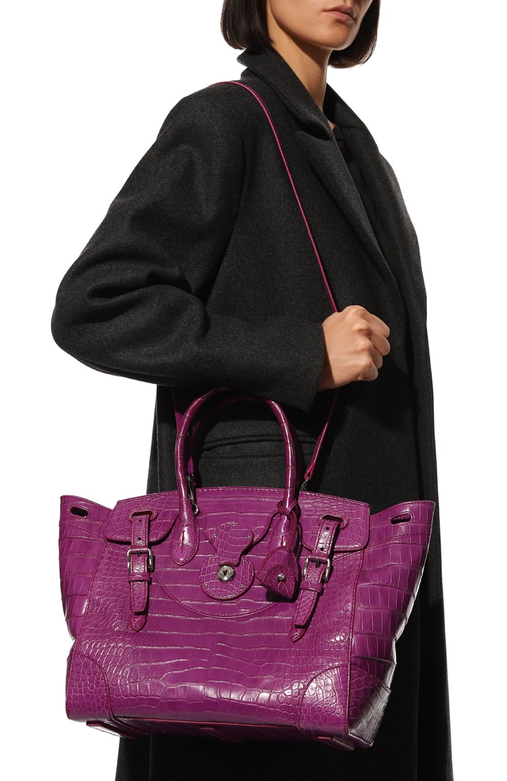 Сумка soft ricky 33 из кожи аллигатора RALPH LAUREN, арт. 69H/ITJ81/FTJ81, фото 8