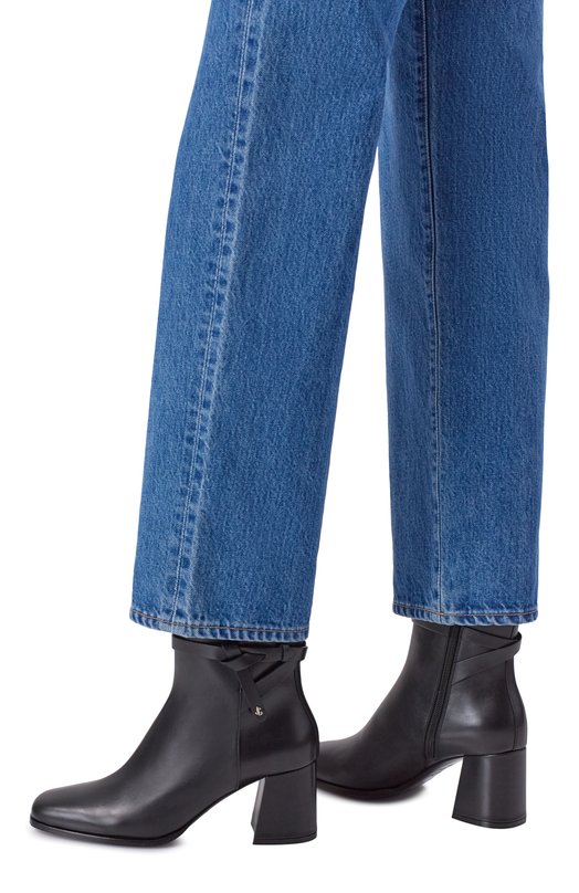 Кожаные ботильоны Lawton 65 Jimmy Choo LAWT0NAB65CLF Чёрный  LAWT0NAB65CLF Фото 2