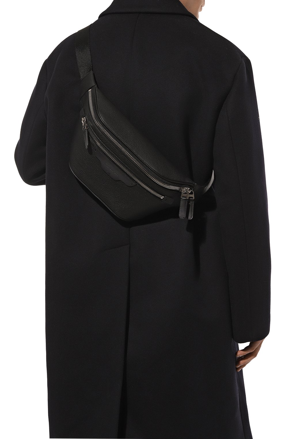 Кожаная поясная сумка SANTONI, арт. UIBBA2365EN-A2IBN01, фото 2