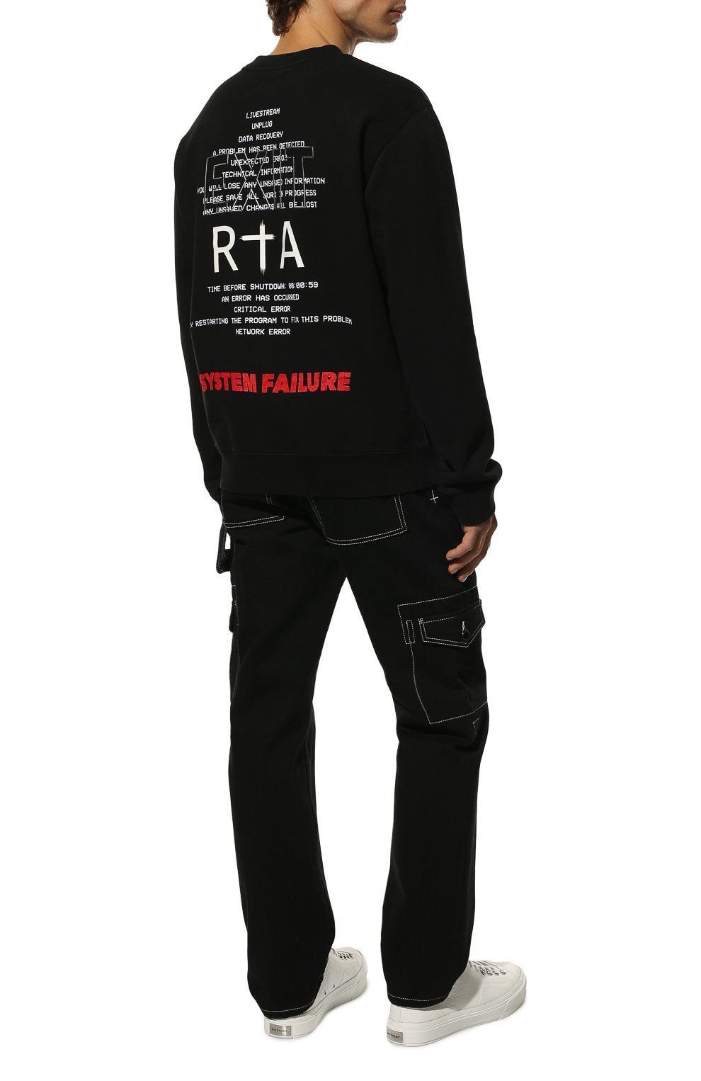 Хлопковый свитшот RTA, арт. MS22-A213-0033BSSFE, фото 2