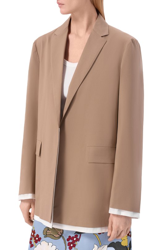 Хлопковый жакет N21 L062/0296 Бежевый  L062/0296 Фото 3