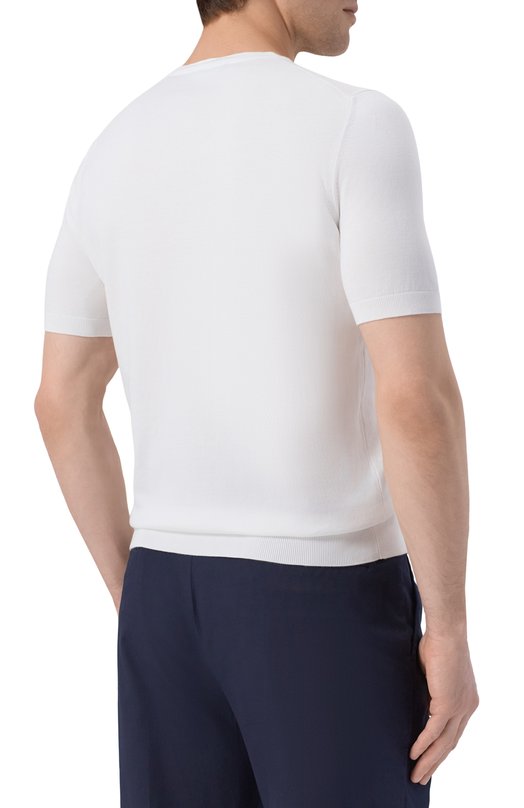 Хлопковый джемпер Gran Sasso 43104/29401 Белый  43104/29401 Фото 4