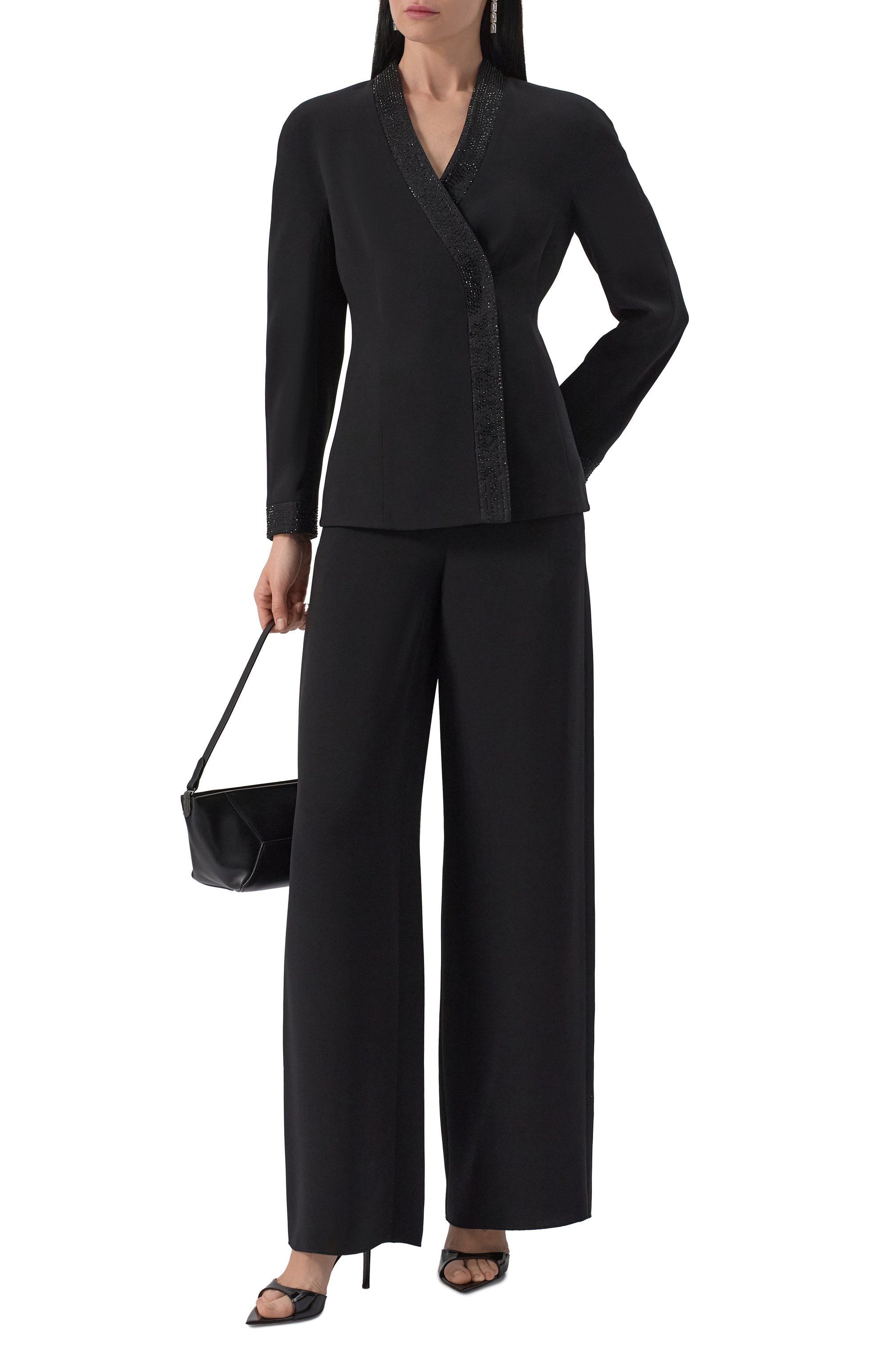 Шелковые брюки GIORGIO ARMANI, арт. GW000669/AF15921, фото 2