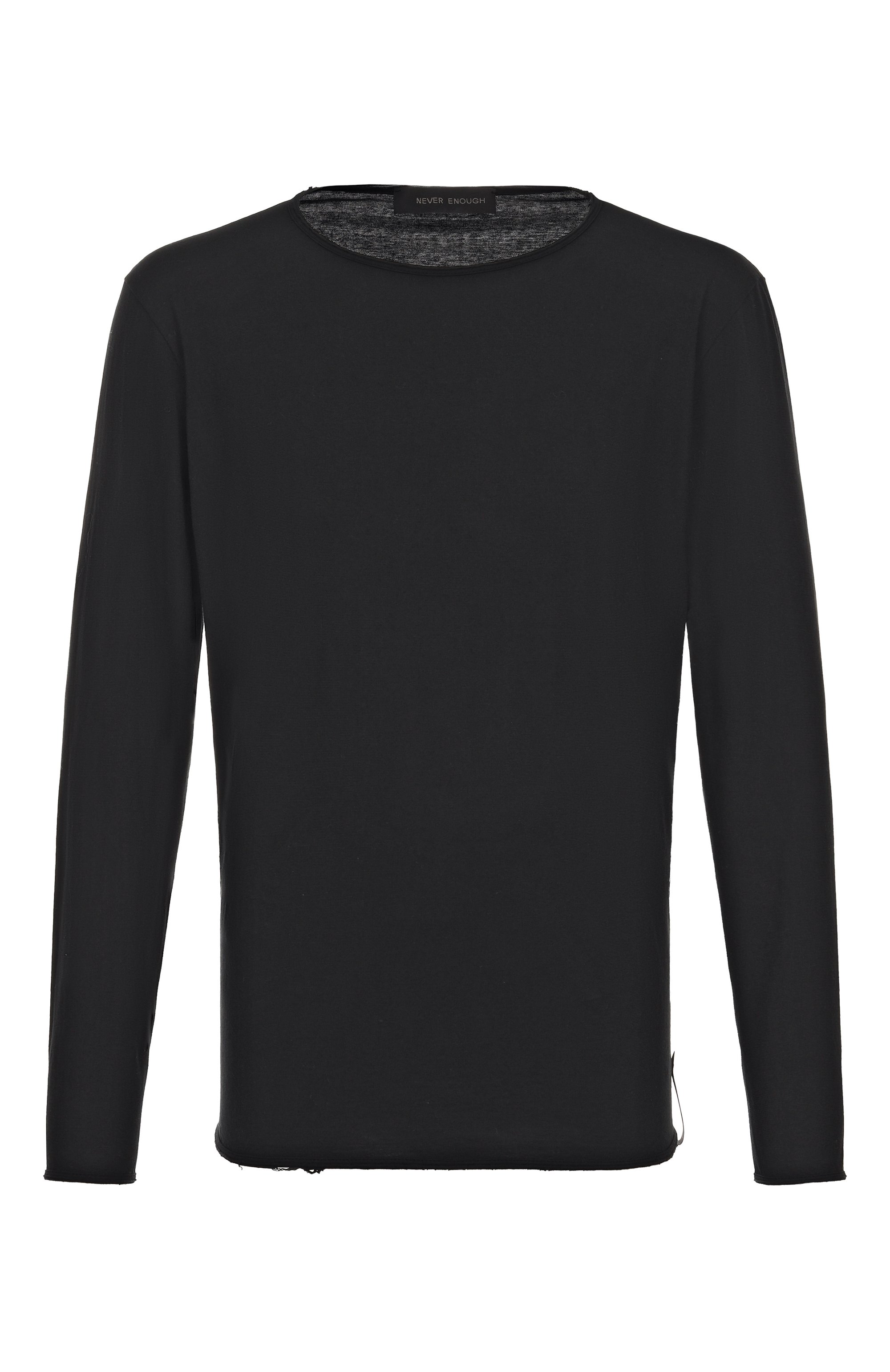Хлопковый лонгслив NEVER ENOUGH, арт. MTL009, фото 1