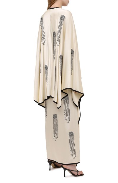 Платье из вискозы STELLA MCCARTNEY бежевого цвета по цене 392500 руб., арт. 602163/SPA32, фото 4 Платье из вискозы STELLA MCCARTNEY, арт. 602163/SPA32, фото 4