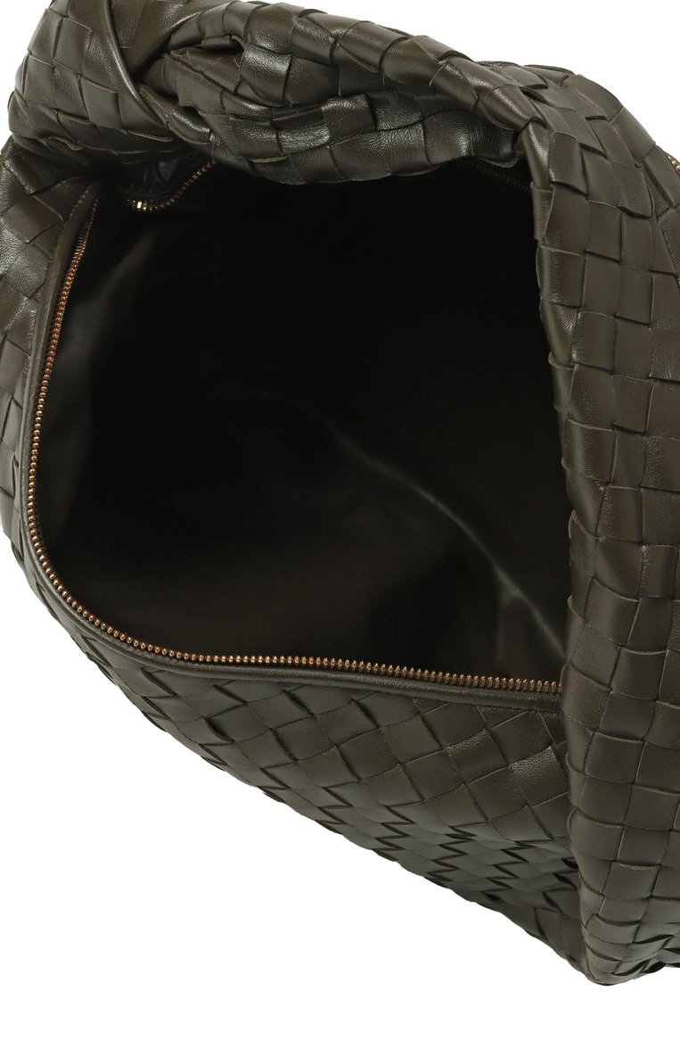Женская сумка jodie BOTTEGA VENETA хаки цвета, арт. 600261-VCPP0 | Фото 5 (Материал: Натуральная кожа; Размер: large)