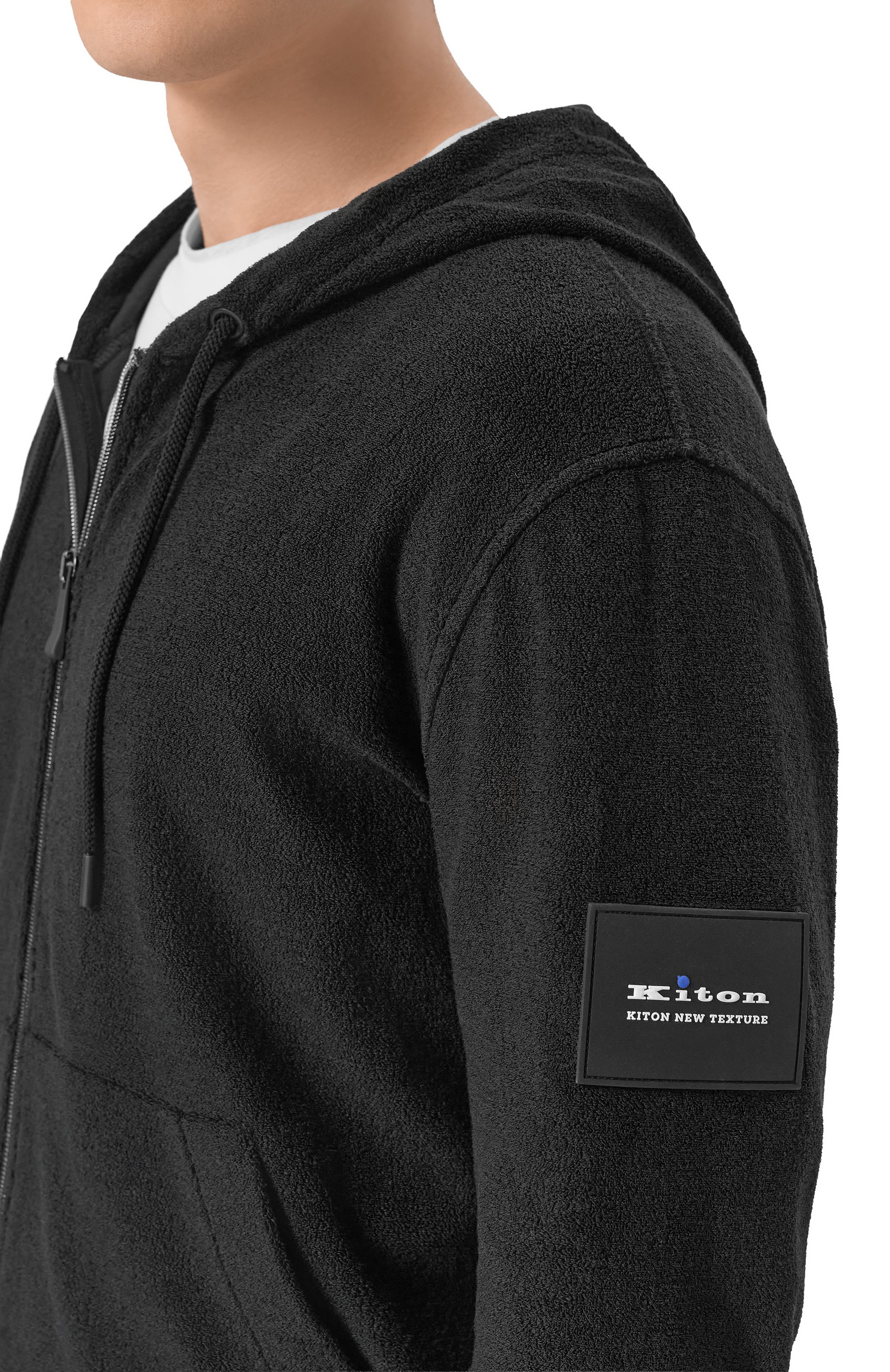 Хлопковая толстовка KITON черного цвета по цене 120500 руб., арт. UMM0104, фото 5 Хлопковая толстовка KITON, арт. UMM0104, фото 5