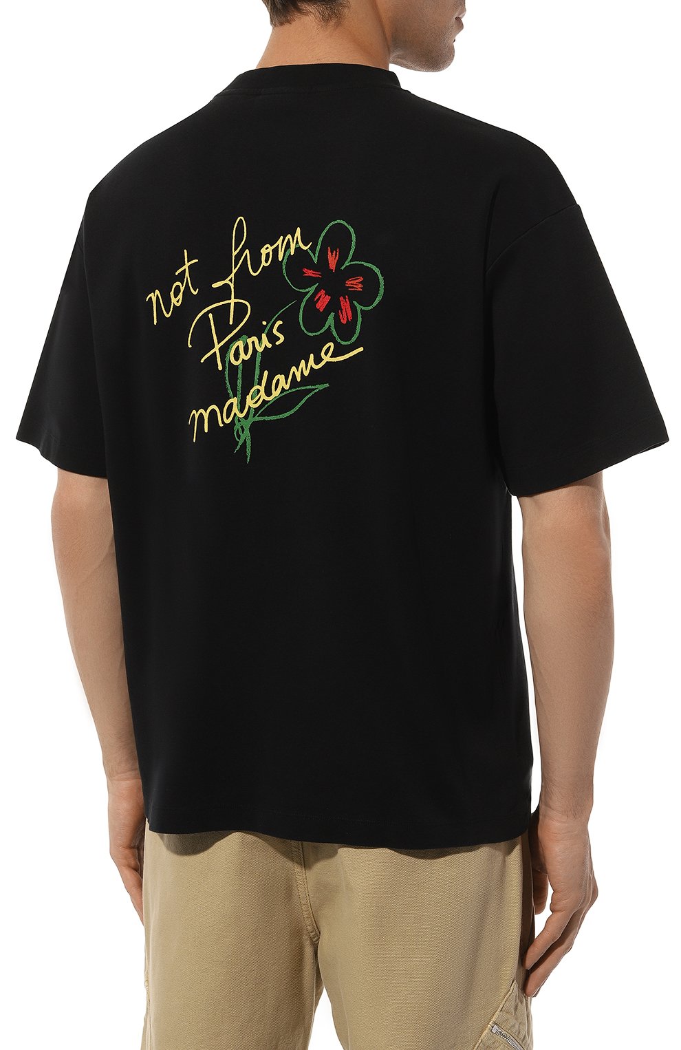 Хлопковая футболка DROLE DE MONSIEUR, арт. D-TS188-C0002-BL, фото 4