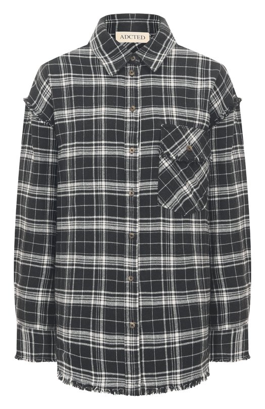 Хлопковая рубашка Addicted AD1515 Чёрно-белый AD1515