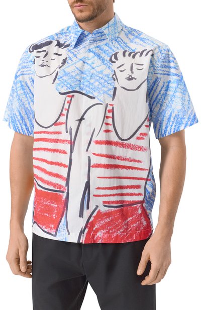 Хлопковая рубашка MSGM, арт. 3840ME16X/257053, фото 3