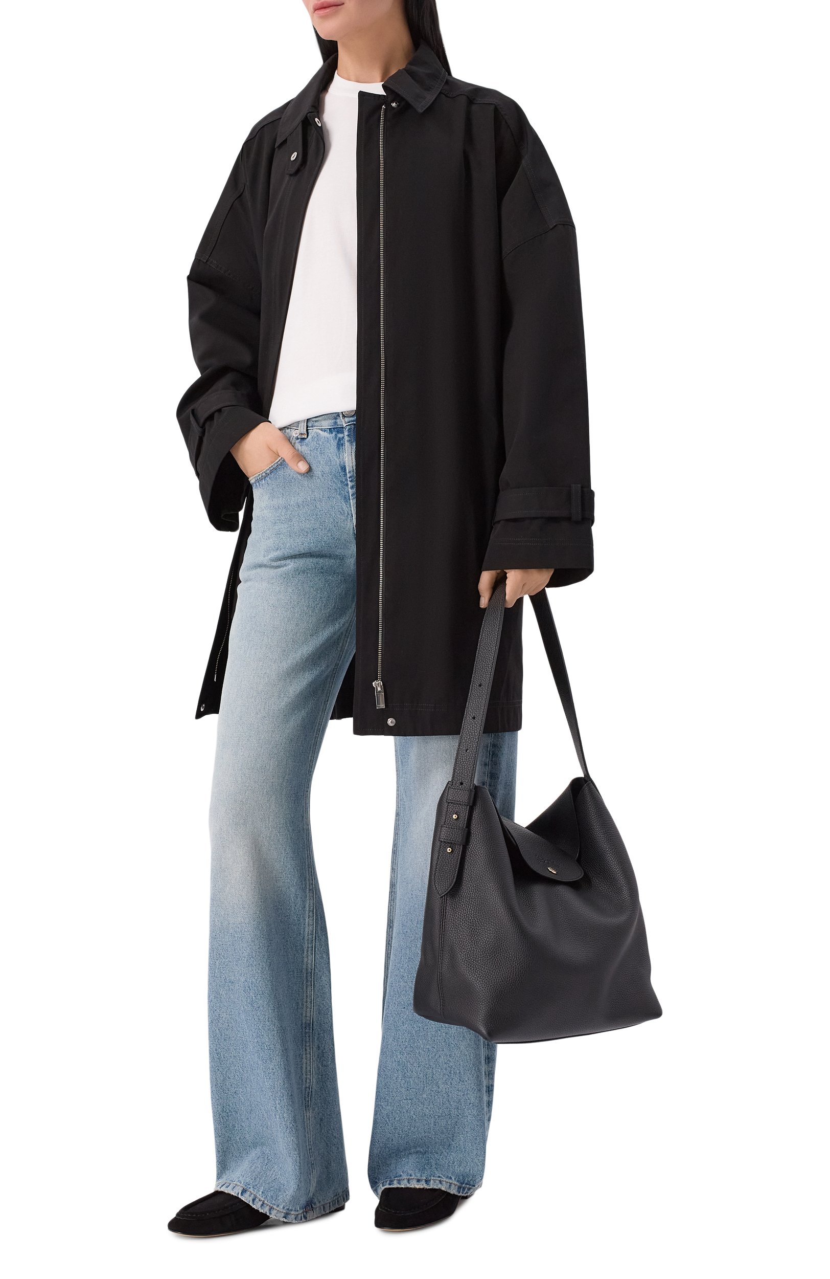 Сумка le cadence large LONGCHAMP черного цвета по цене 85100 руб., арт. 10394HJZ/HJZ, фото 3 Сумка le cadence large LONGCHAMP, арт. 10394HJZ/HJZ, фото 3
