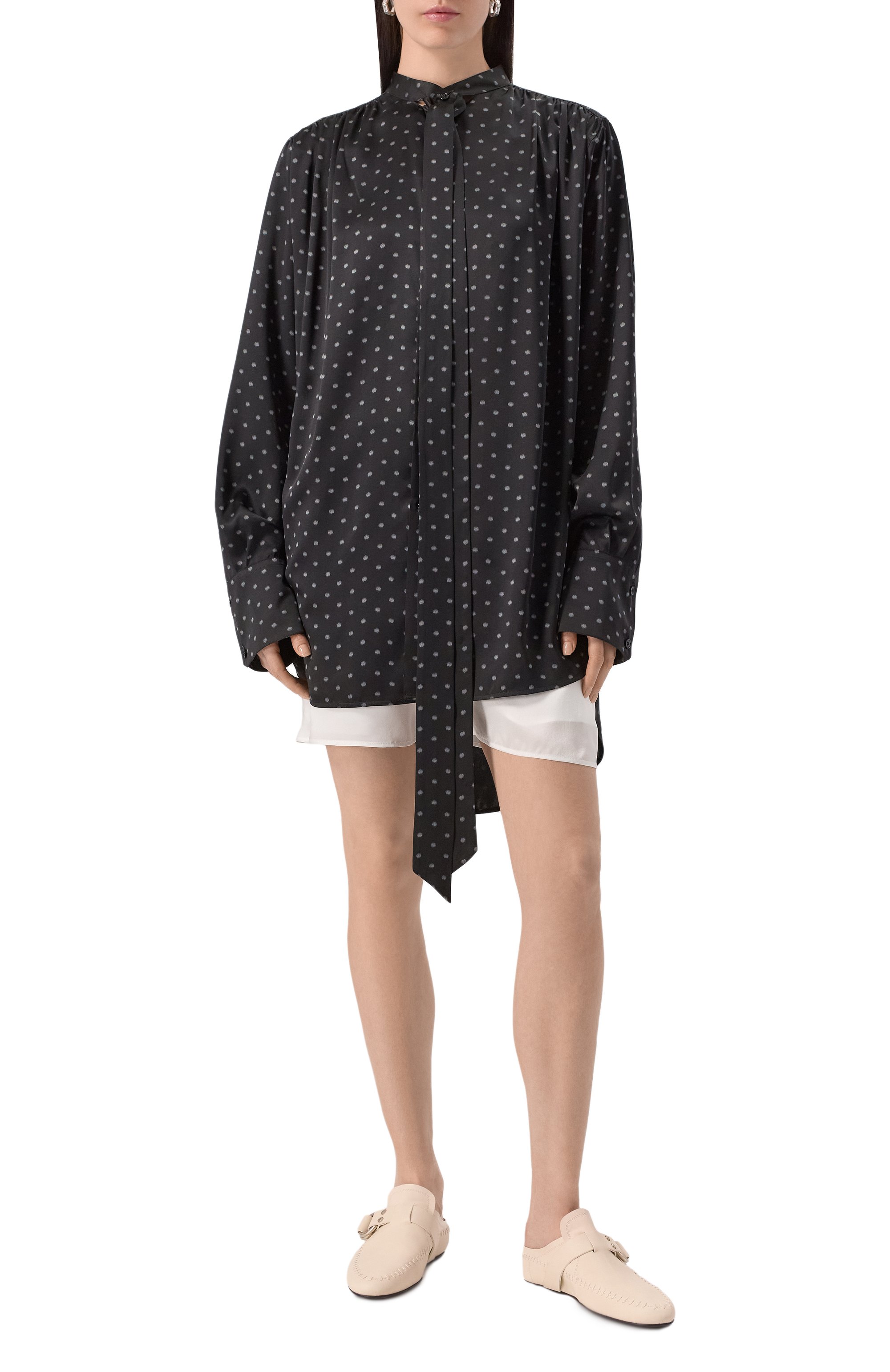 Атласная блузка ANN DEMEULEMEESTER, арт. B0012793/FA618, фото 3