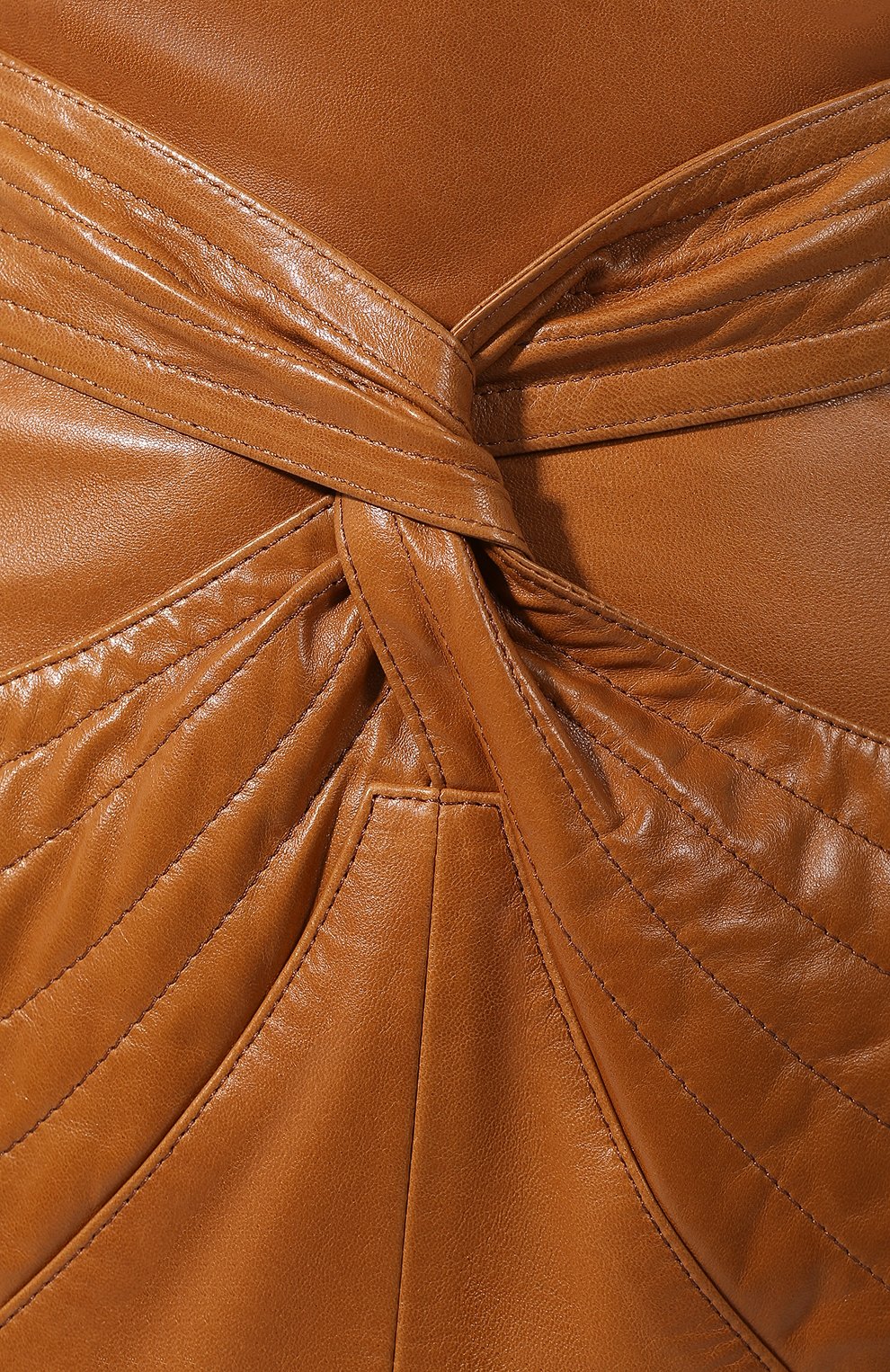 Кожаная юбка ISABEL MARANT бежевого цвета по цене 223000 руб., арт. JU1022-19A003I/CHAZ, фото 5 Кожаная юбка ISABEL MARANT, арт. JU1022-19A003I/CHAZ, фото 5