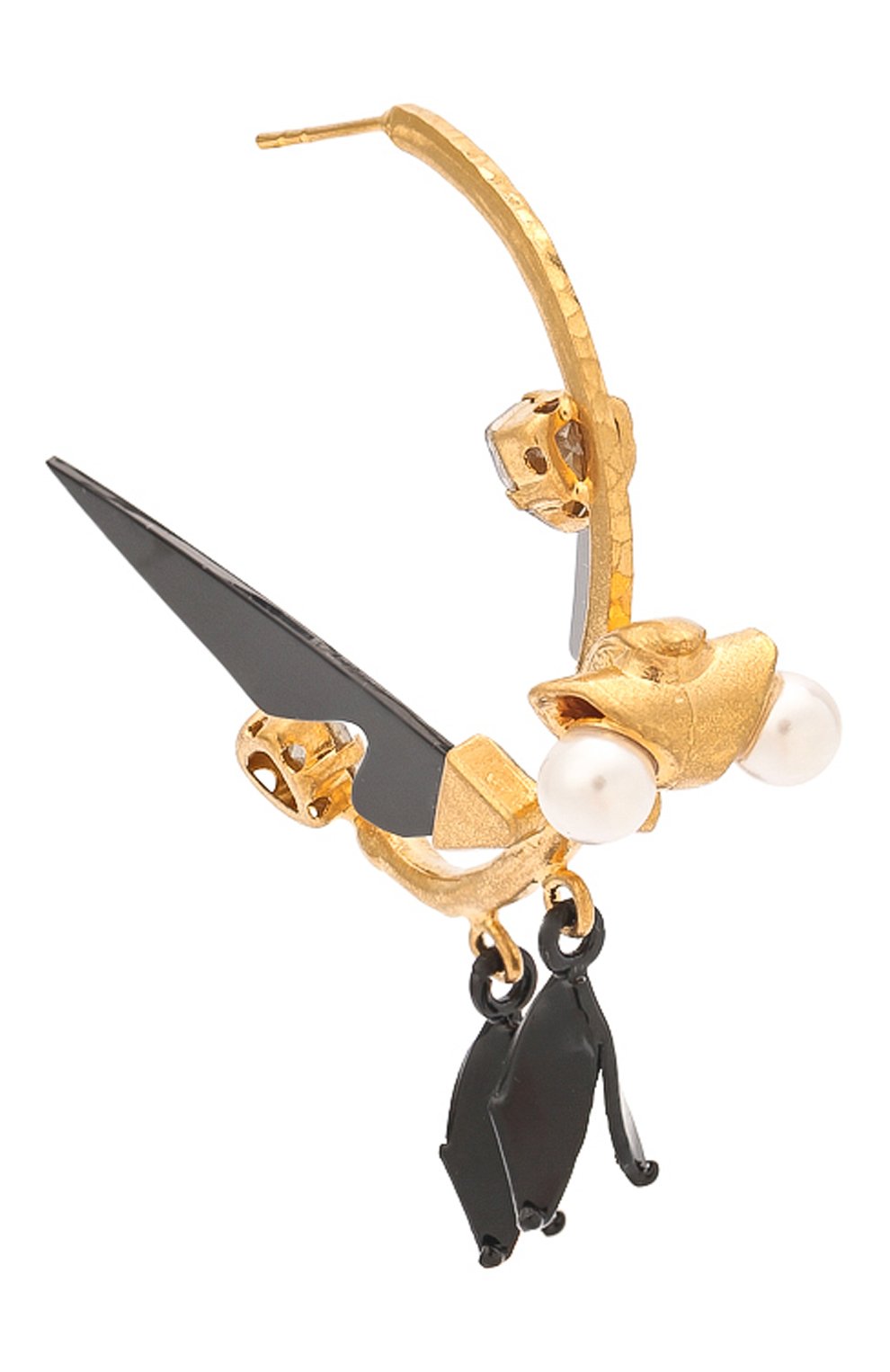 Моносерьга VALENTINO золотого цвета по цене 79950 руб., арт. WW0J0P59/NUP, фото 3 Моносерьга VALENTINO, арт. WW0J0P59/NUP, фото 3