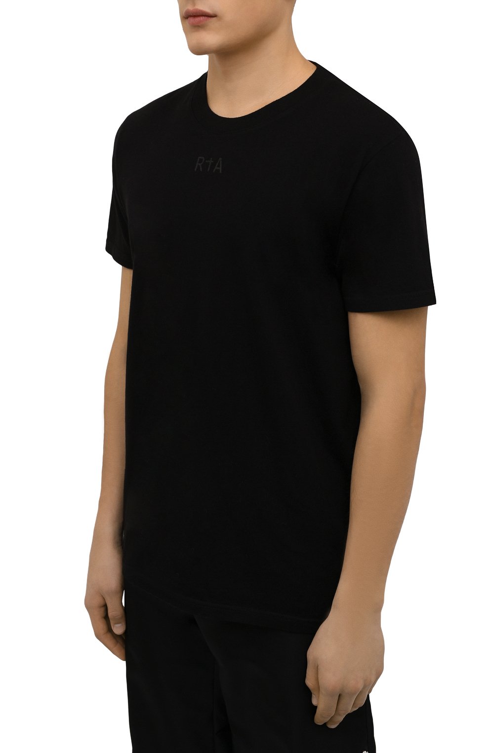 Хлопковая футболка RTA, арт. MF21-A346-0025BLNS, фото 3