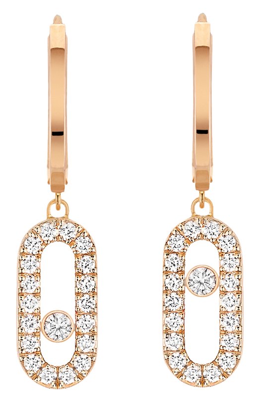 Серьги Messika 12037-PG Бесцветный 12037-PG