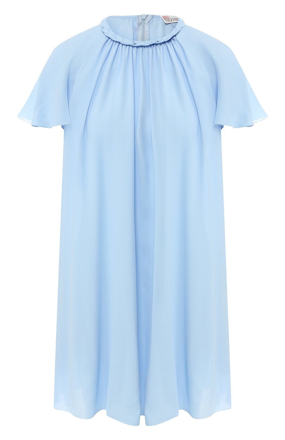 Платье из вискозы REDVALENTINO голубого цвета по цене 34550 руб., арт. RR0VAD65/VEU, фото 1 Платье из вискозы REDVALENTINO, арт. RR0VAD65/VEU, фото 1