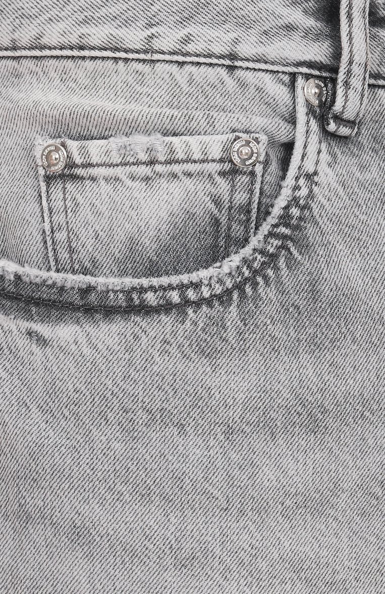 Мужские джинсы kanye ICON DENIM LA светло-серого цвета, арт. KANYE/ID8800 | Фото 6 (Длина (брюки, джинсы): Стандартные; Автоматизация состава: Проставлено; Материал внешний: Хлопок, Деним; Автоматизация ТО: Проставлено; Силуэт М (брюки): Прямые; Стили: Повседневный; Детали: Делаве; Кросс-КТ: Деним)