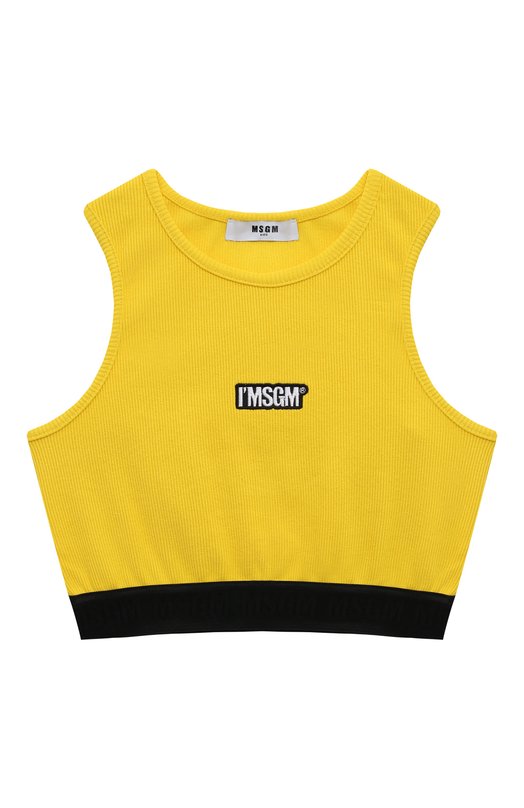 

Хлопковый топ MSGM kids, Жёлтый