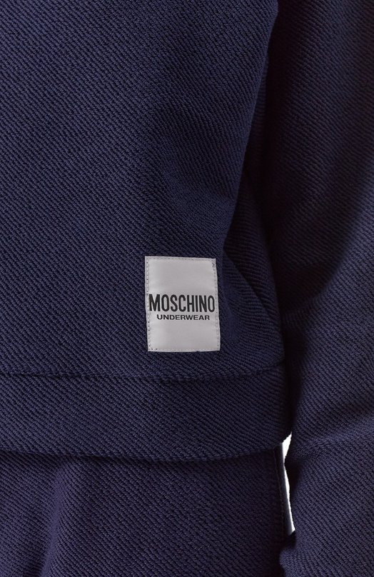 Хлопковый свитшот Moschino A1711/4603 Синий  A1711/4603 Фото 5